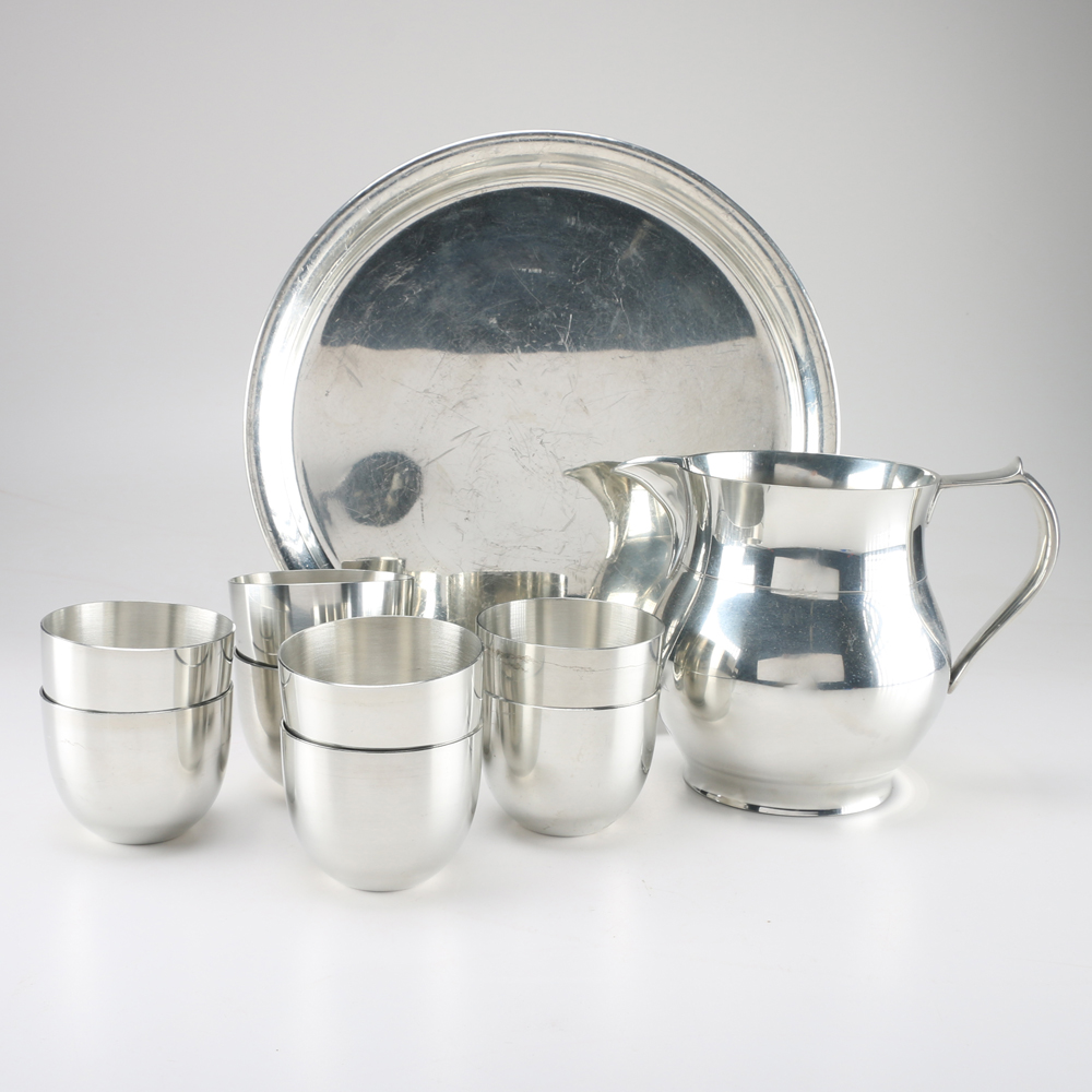Kirk Stieff Pewter Serving Set
