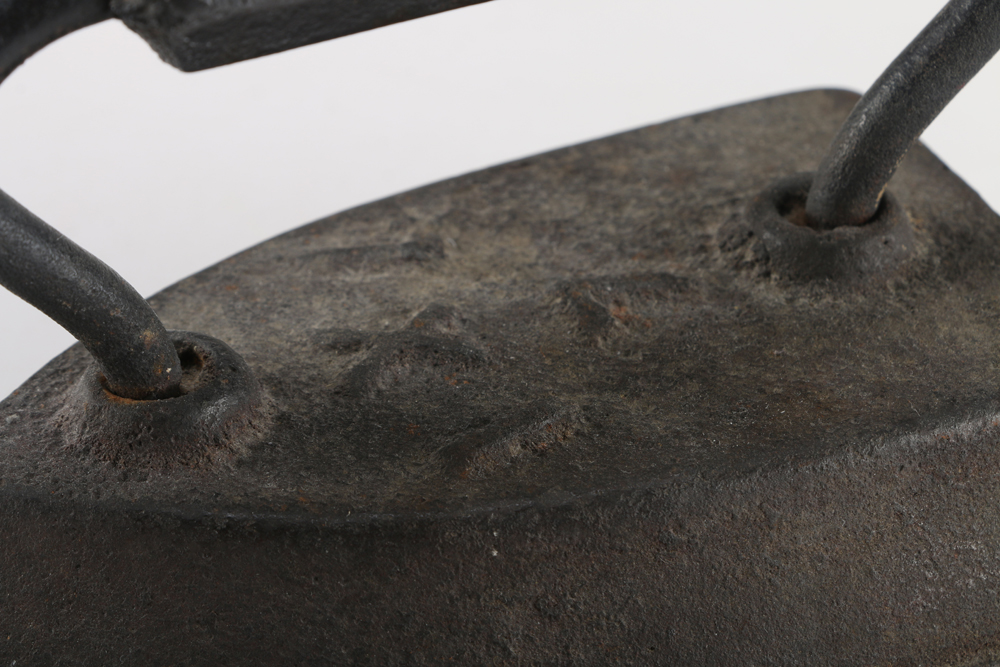 Sad Irons and Canning Jar of Button Collection