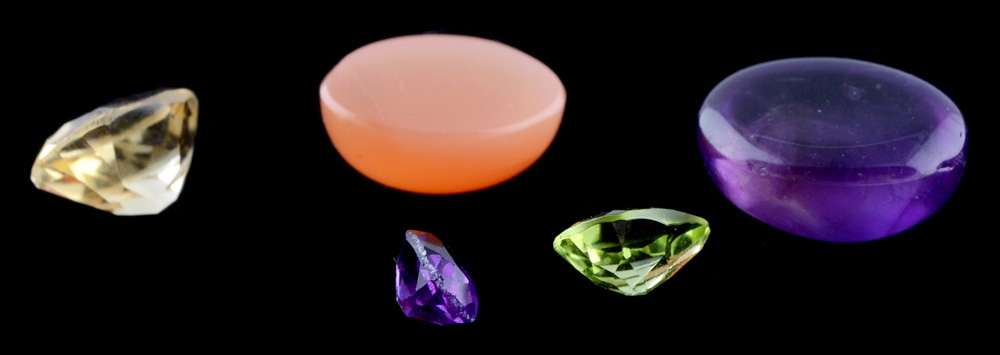 Group of Mixed Loose Gemstones and Cabochons