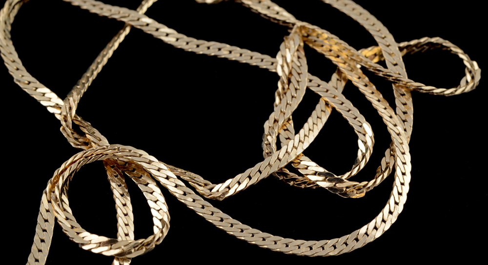 Damaged 14K Yellow Gold Necklace For Scrap