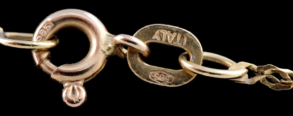 Damaged 14K Yellow Gold Necklace For Scrap