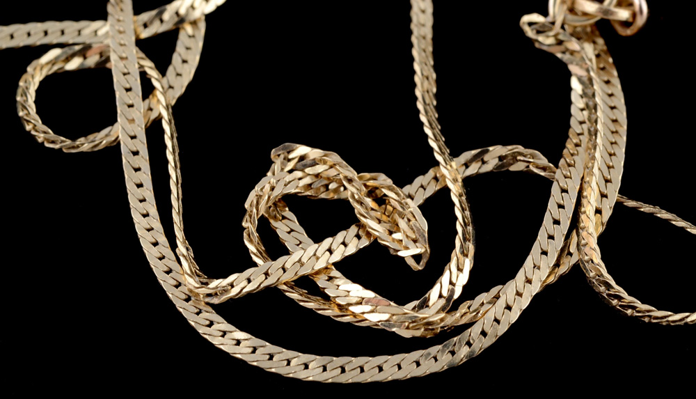 Damaged 14K Yellow Gold Necklace For Scrap