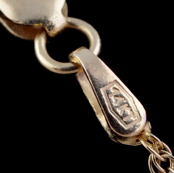 14K Yellow Gold 18" Twisted Rope Chain