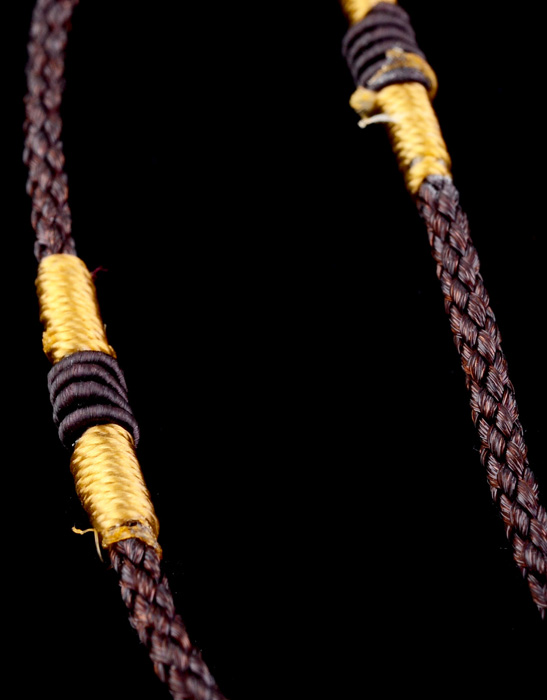 Chinese Handmade Necklace with Carved Natural Nephrite Pendant