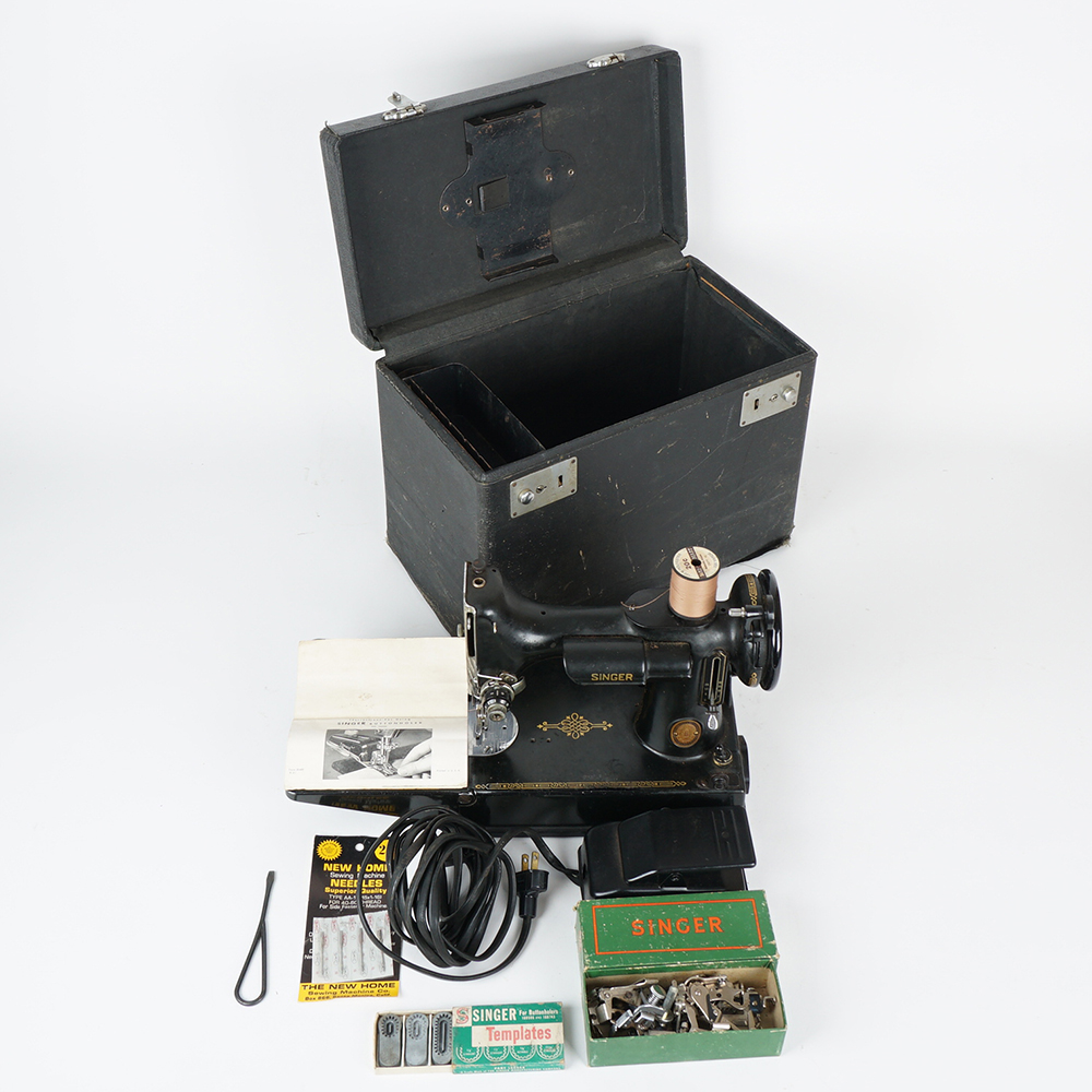 Antique Electric Singer Sewing Machine