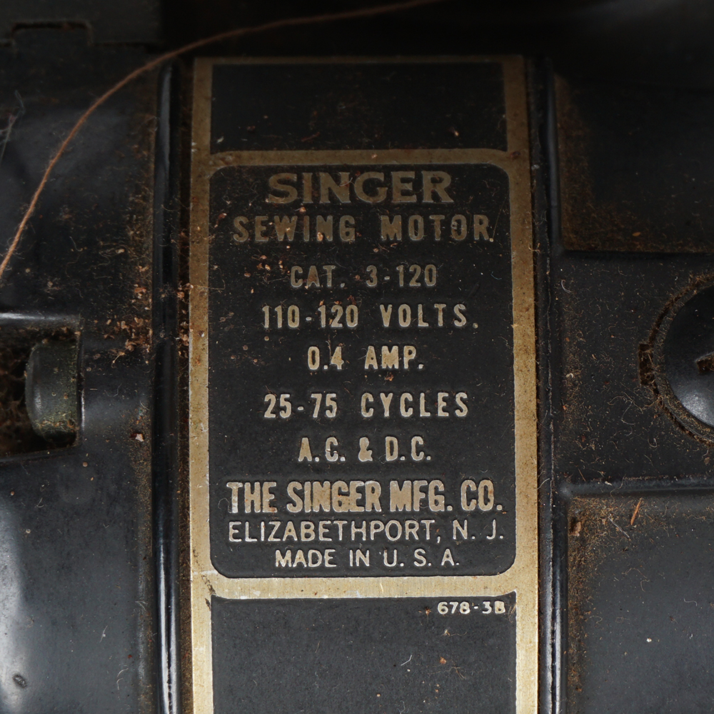 Antique Electric Singer Sewing Machine