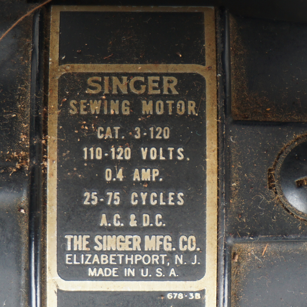 Antique Electric Singer Sewing Machine