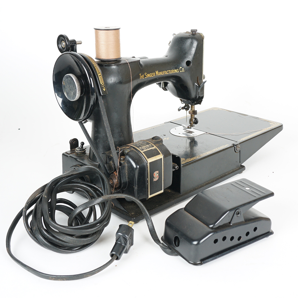 Antique Electric Singer Sewing Machine