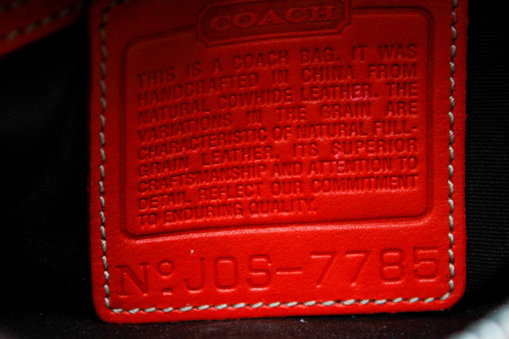 Coach Demi Hampton Baguette in Red