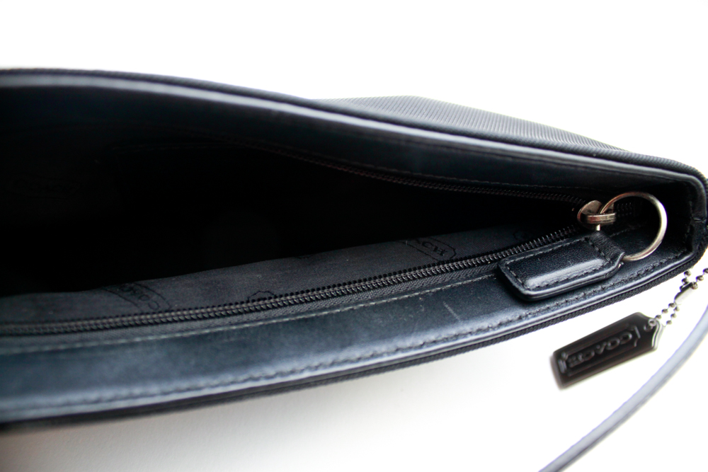 Coach Black Nylon Solid Bag