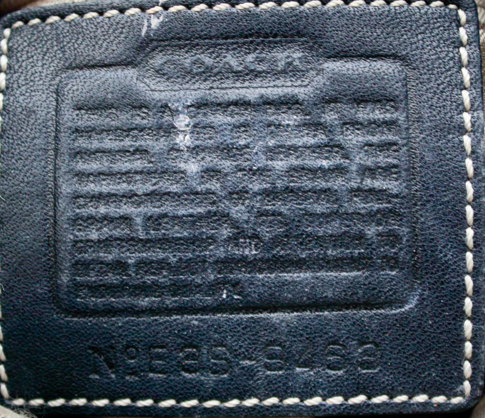 Coach Black Leather Drawstring Shoulder Bag