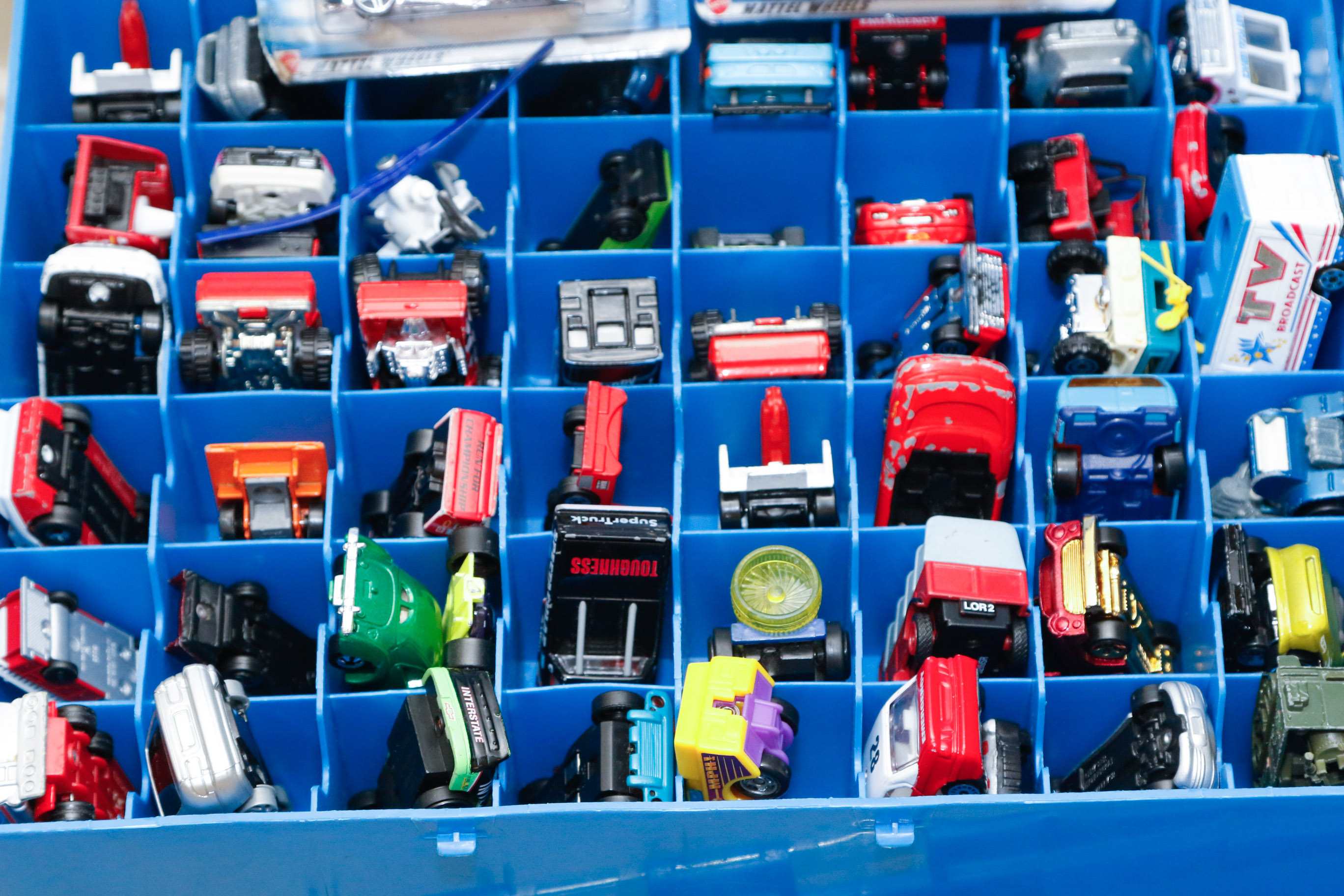 Collection of Hotwheels Diecast Toy Vehicles