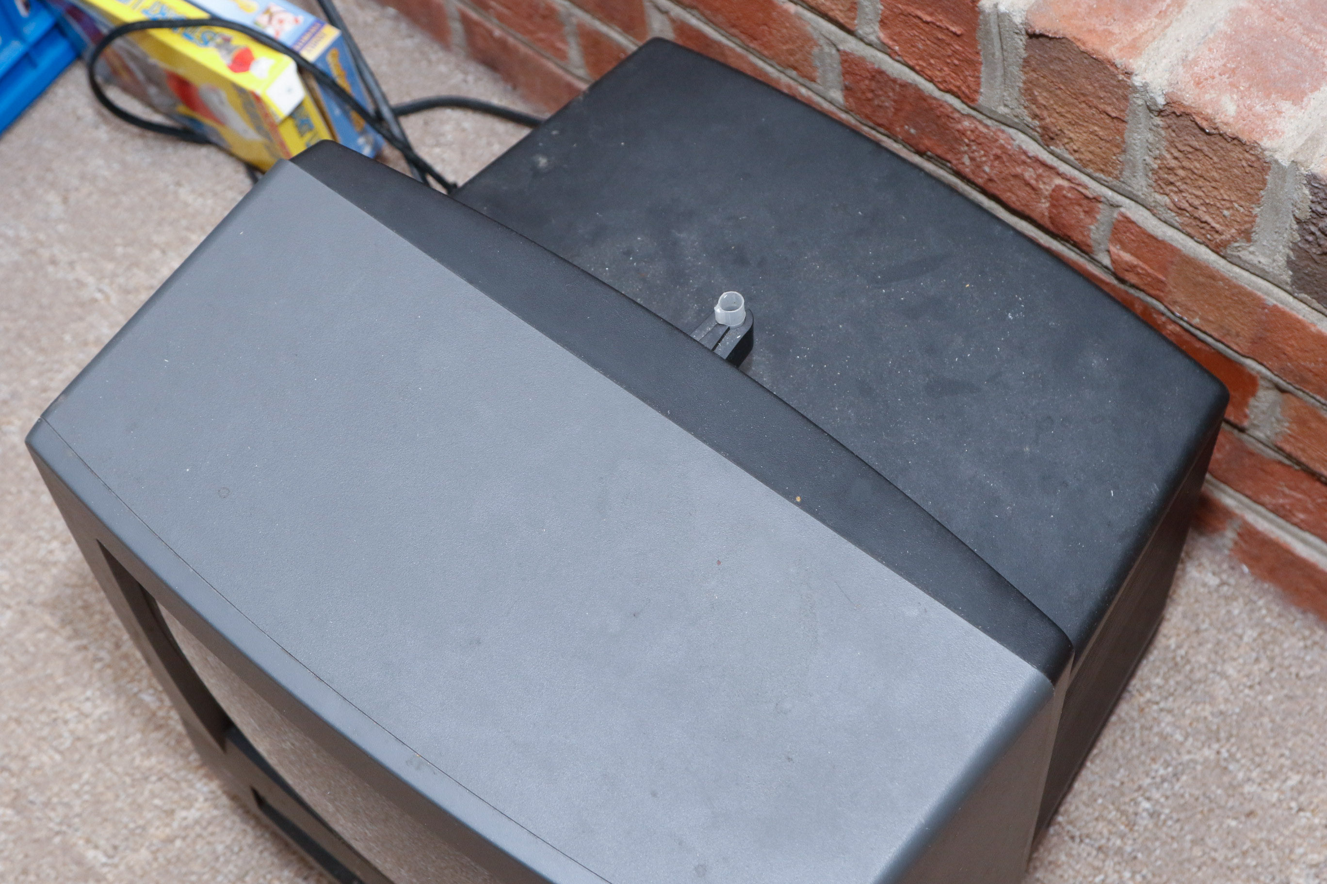 Disney VHS Collection with VHS/DVD Converter and Television