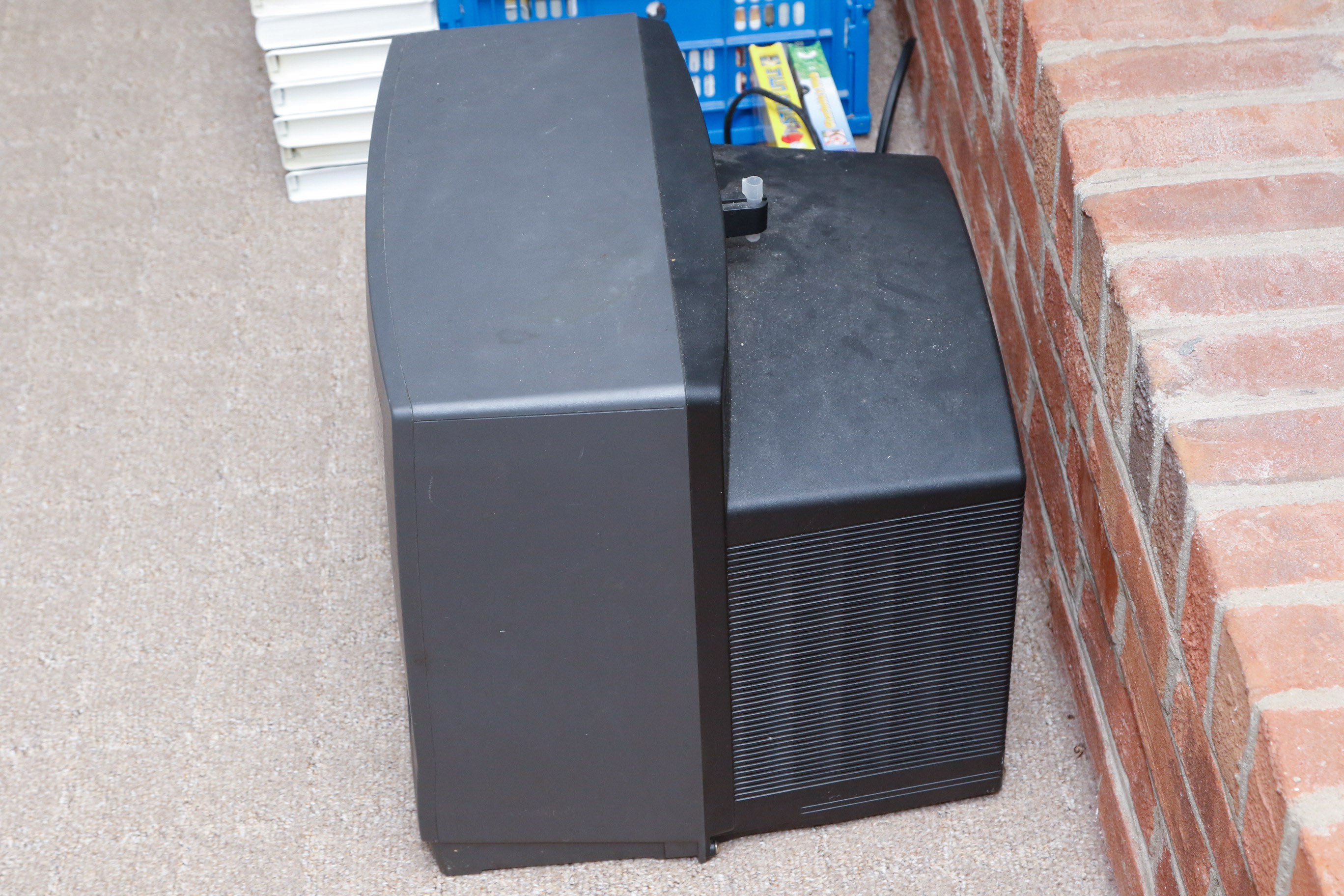 Disney VHS Collection with VHS/DVD Converter and Television