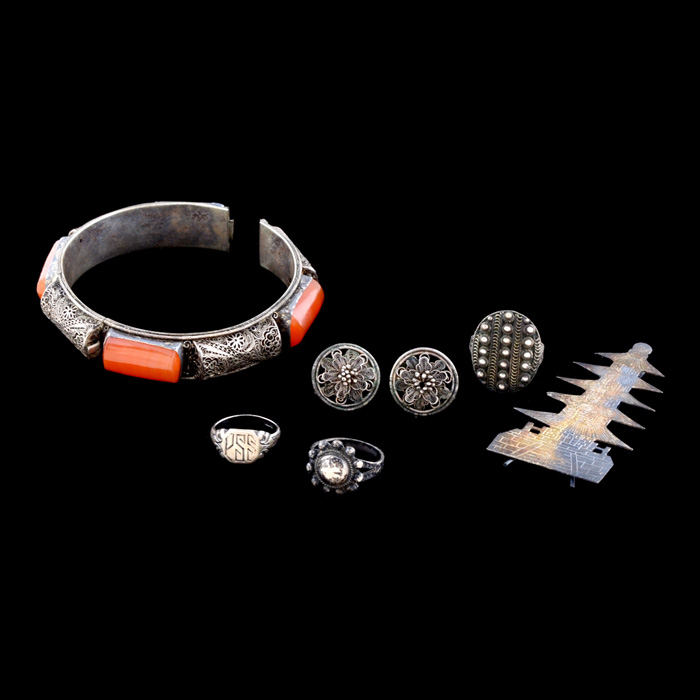 Group of Early 20th Century Chinese Export Jewelry