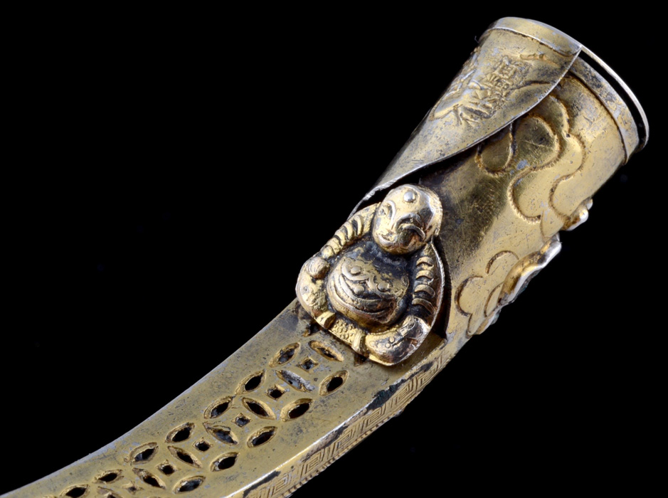 Early 20th Century Chinese Export Enameled on Metal Cigarette Holder