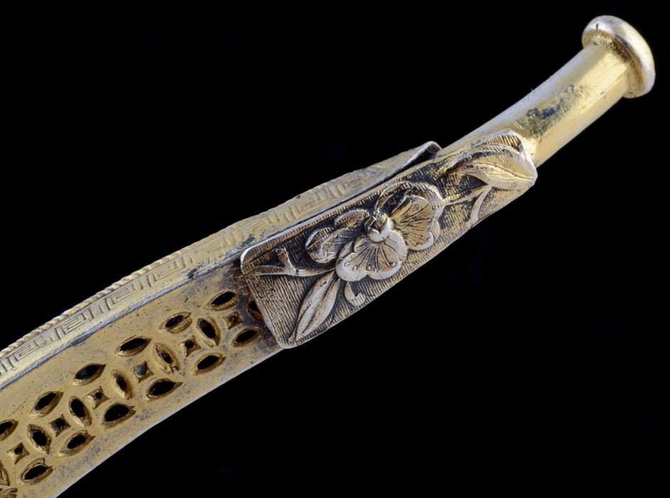 Early 20th Century Chinese Export Enameled on Metal Cigarette Holder