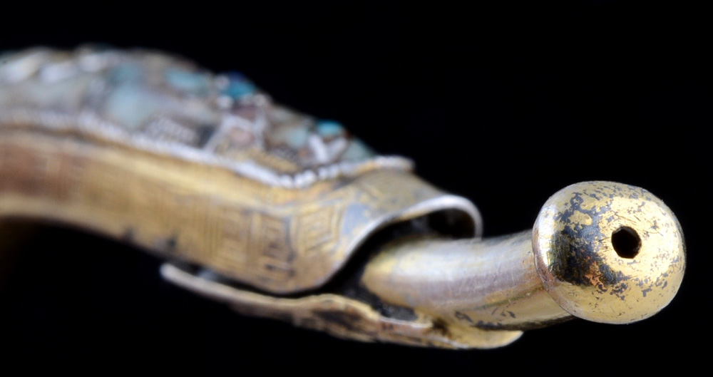 Early 20th Century Chinese Export Enameled on Metal Cigarette Holder