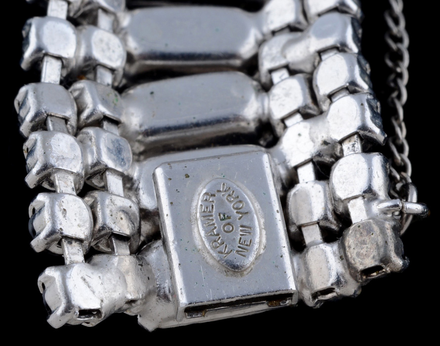 Demi-Parure Kramer of New York Costume Bracelet and Clip-On Earrings