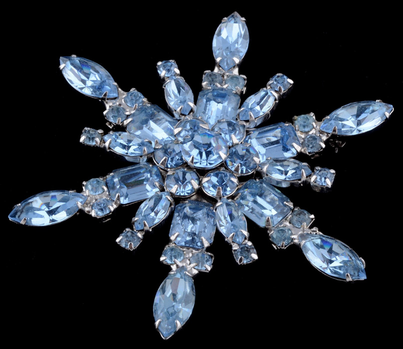 Vintage Weiss Blue Demi-Parure Set