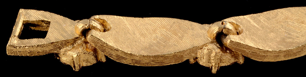 Vintage Crown Trifari Birthstone Series March Bracelet