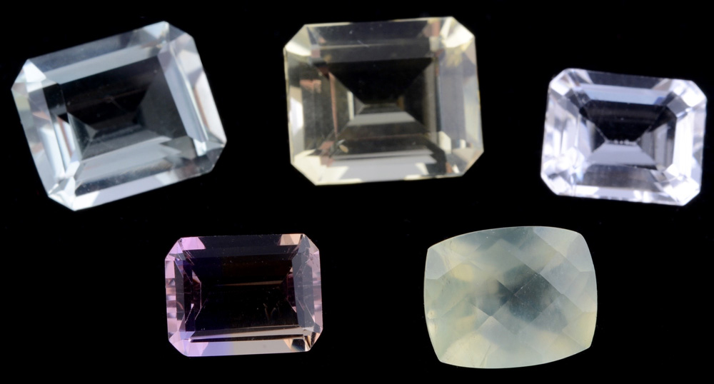 Assortment of Loose Rectangular Cut Gemstones, 21.0 CTW