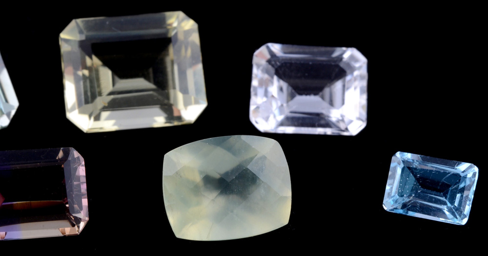 Assortment of Loose Rectangular Cut Gemstones, 21.0 CTW