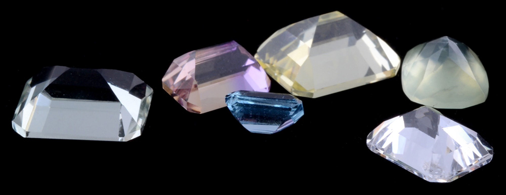 Assortment of Loose Rectangular Cut Gemstones, 21.0 CTW