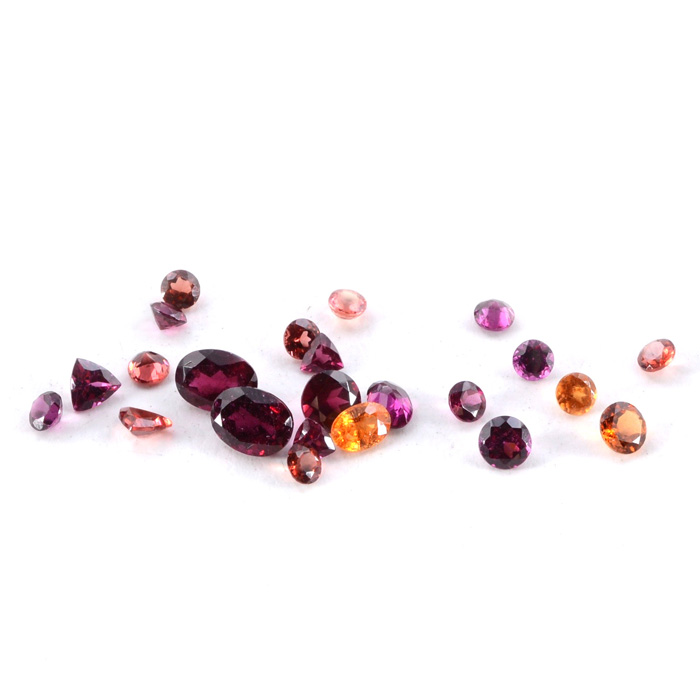Mixed Species of Loose Garnets Gemstones, 13.29 CTW
