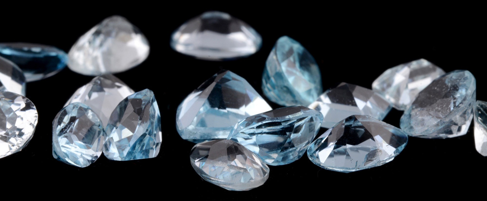 Assortment of Loose 24.5 CTW Blue Topaz Gemstones
