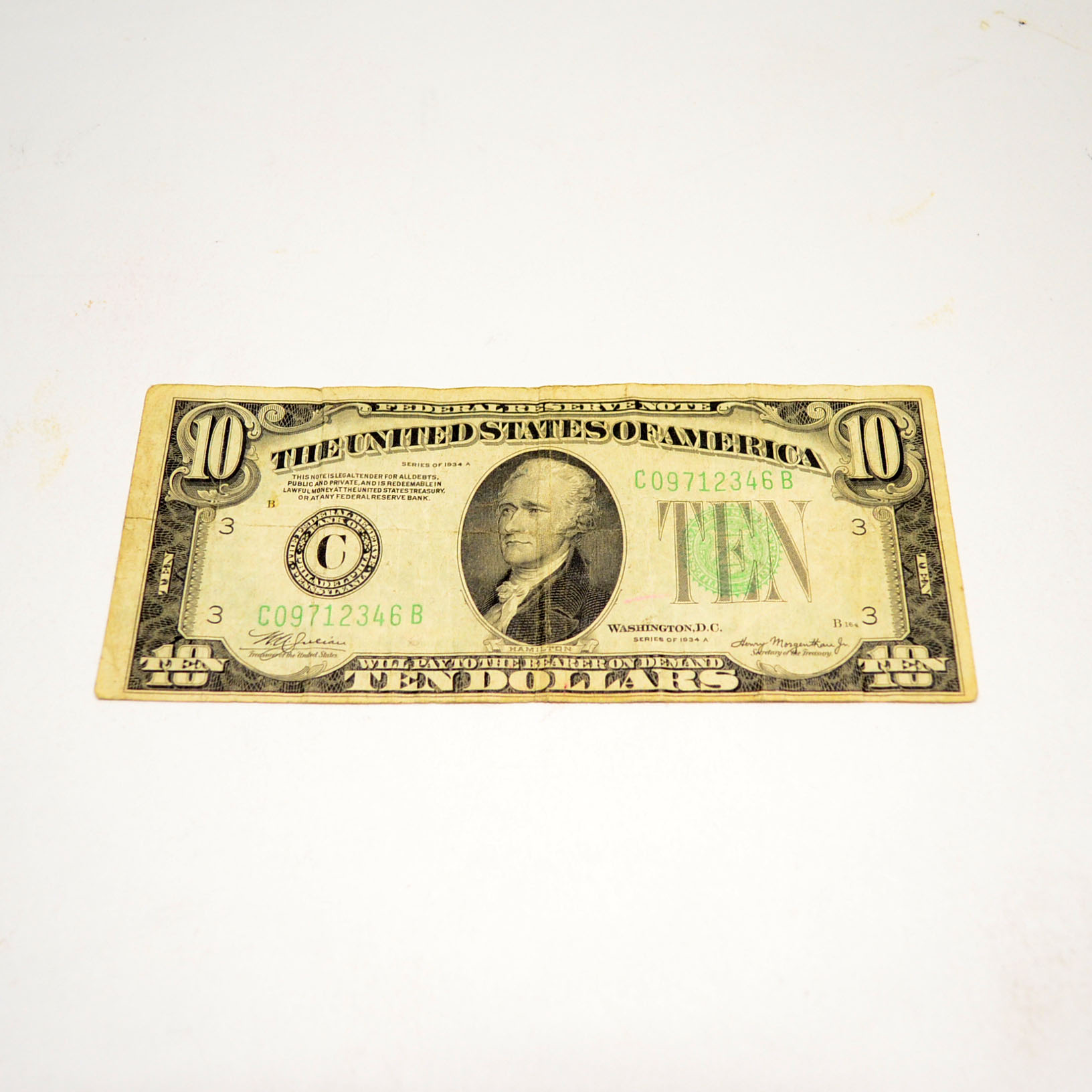 1934 Ten Dollar Bill
