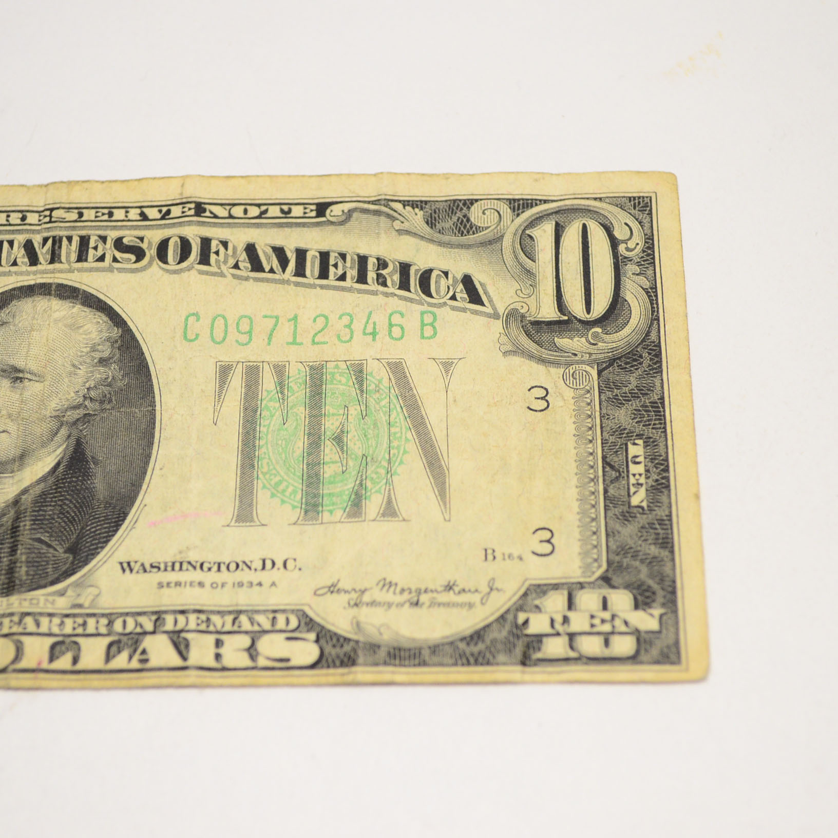 1934 Ten Dollar Bill