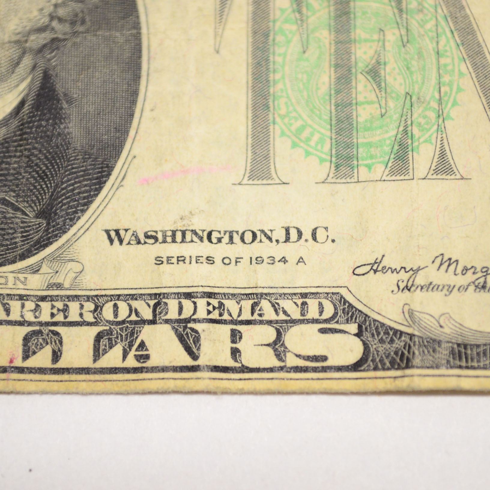 1934 Ten Dollar Bill