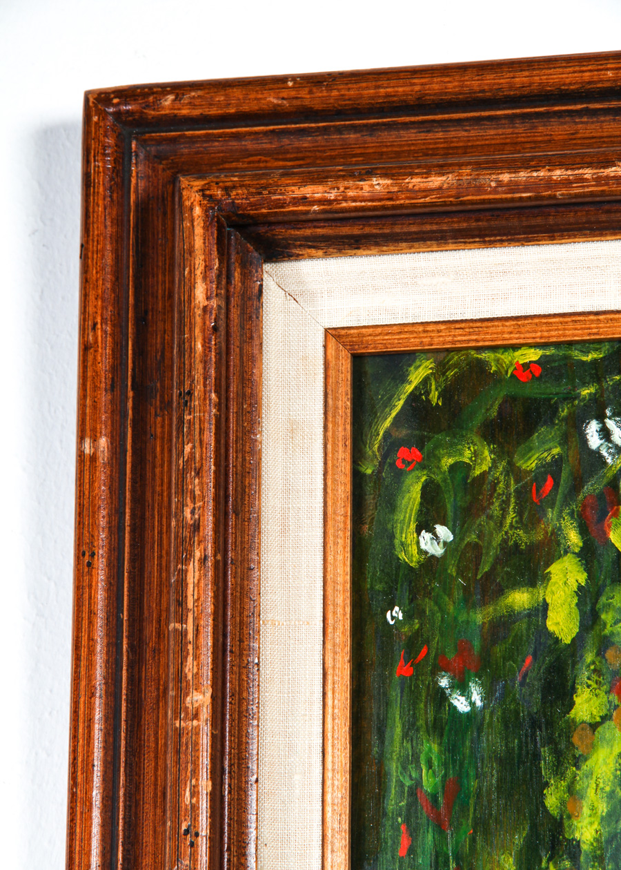 M. Rocco "Love Boat" Surrealist Painting on Wood