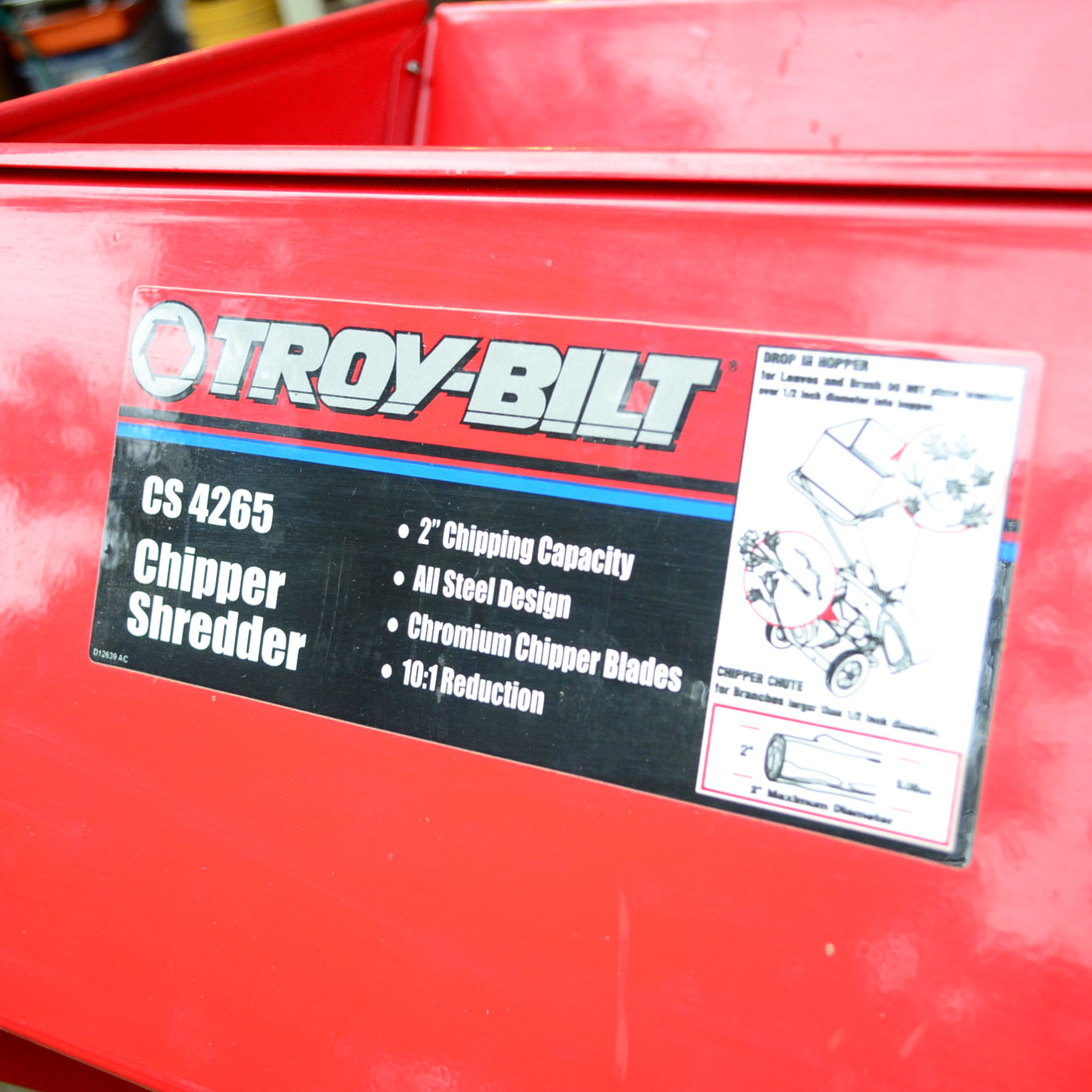 Troy-Bilt CS 4265 Chipper