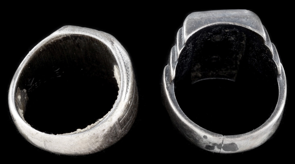 Two Early 20th Century Vintage Antioch College Silver Rings