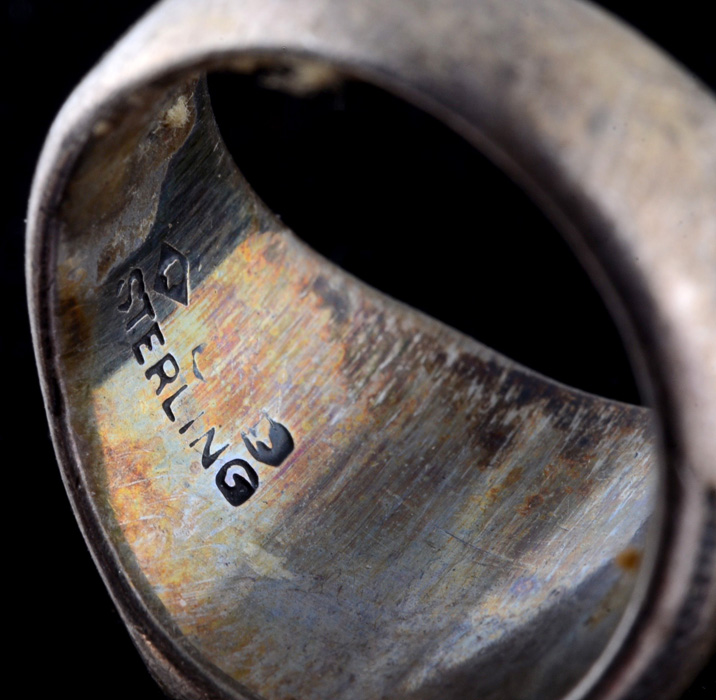 Two Early 20th Century Vintage Antioch College Silver Rings
