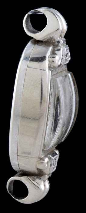 Early 20th Century Elgin 14K White Gold Watch Case with Diamond Accents