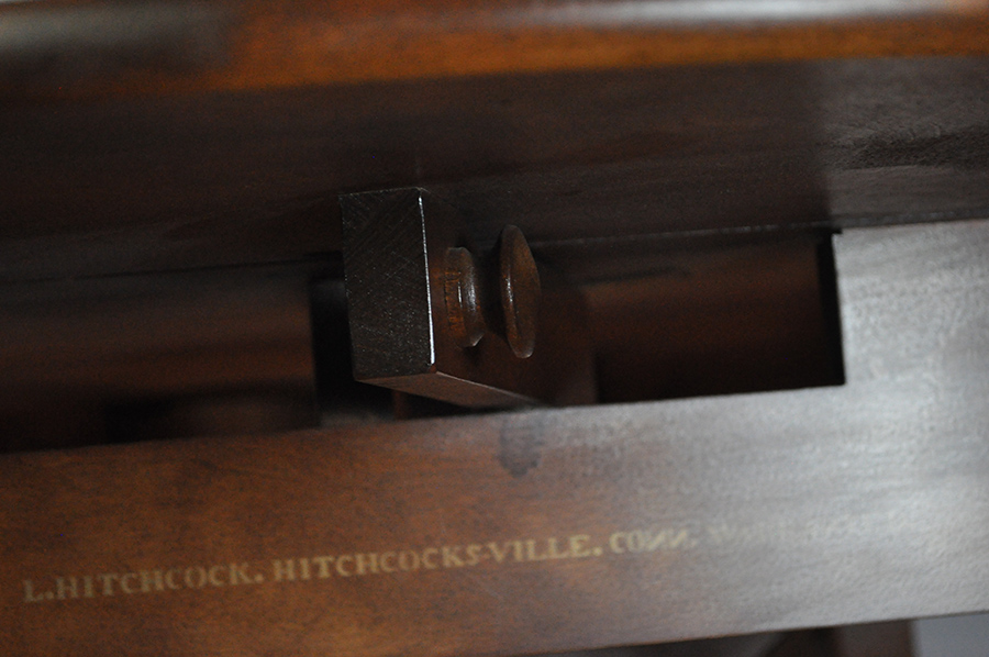 Round Walnut Dropleaf Table by Hitchcock