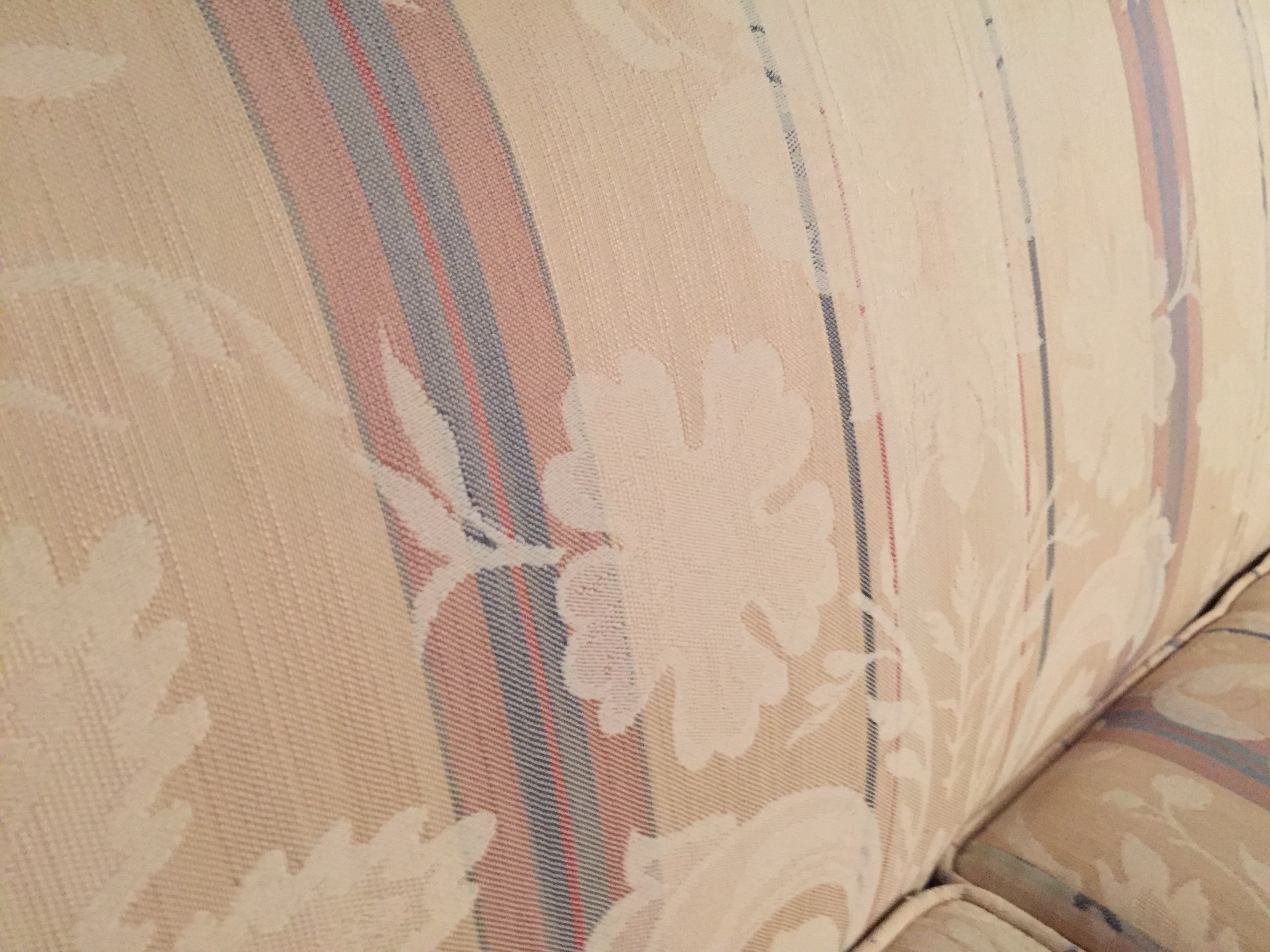 Vintage White Floral Sofa