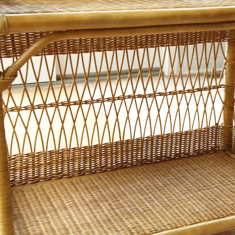 Henry Link Tea Stain Basketweave Étagère