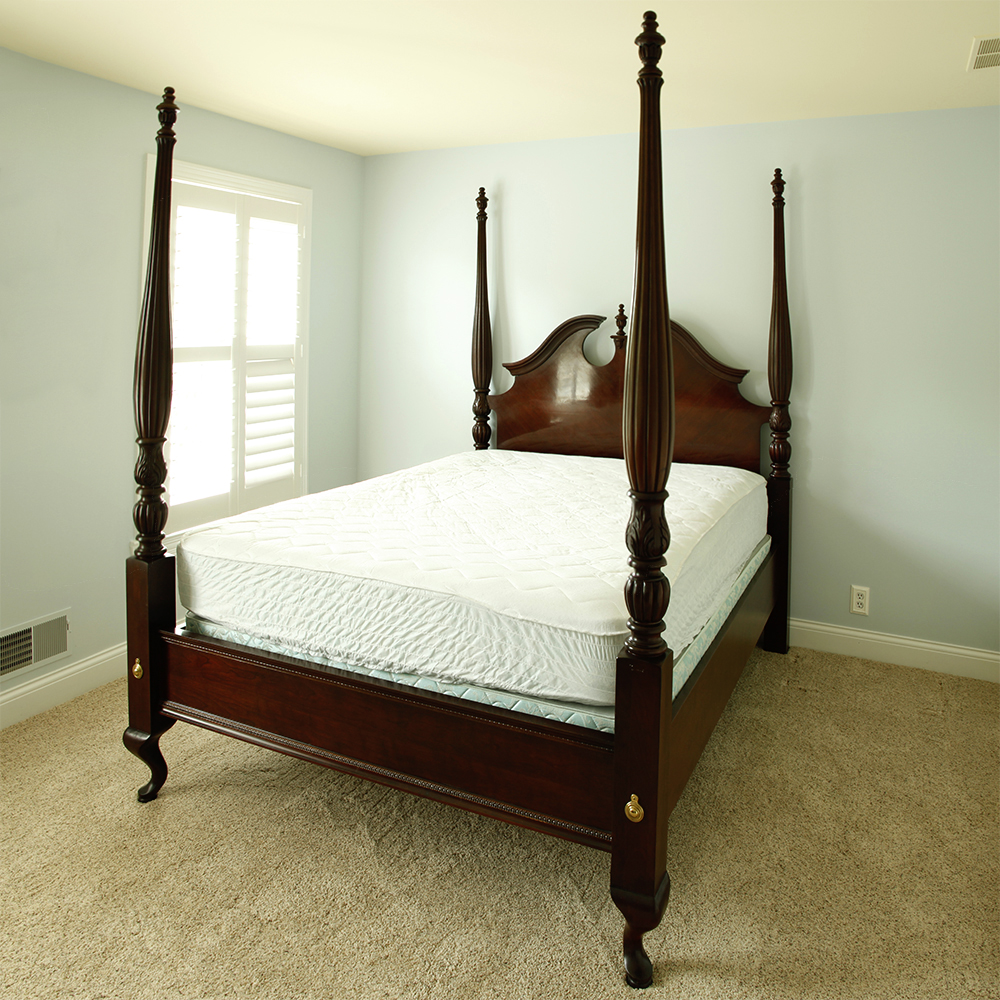 Mahogany Four Poster Queen Bed Frame