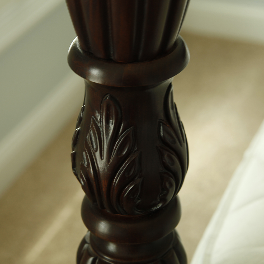 Mahogany Four Poster Queen Bed Frame
