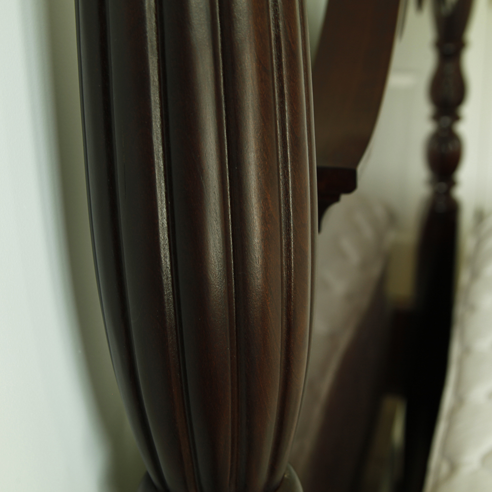 Mahogany Four Poster Queen Bed Frame