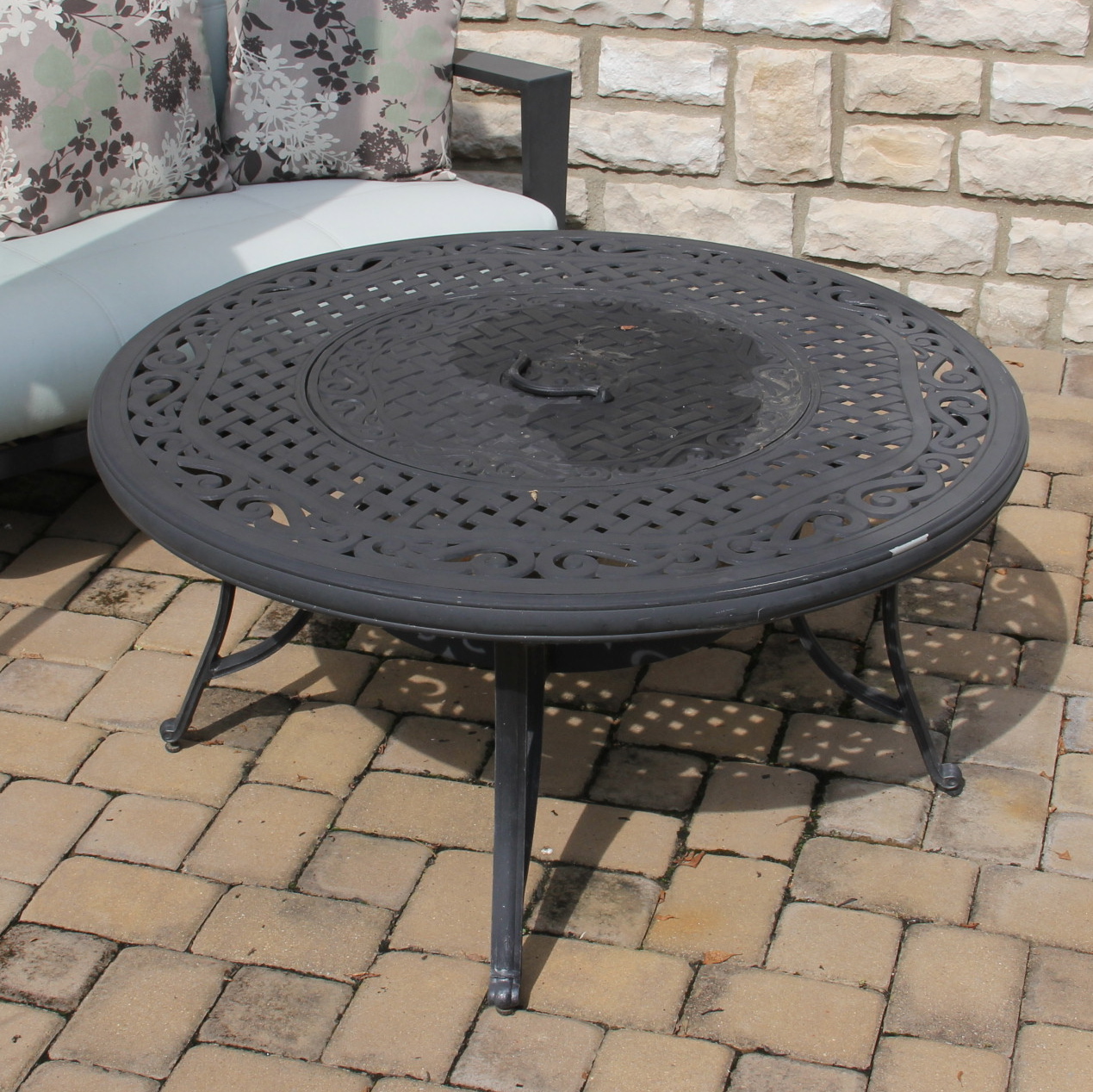 Metal Fire Pit Table
