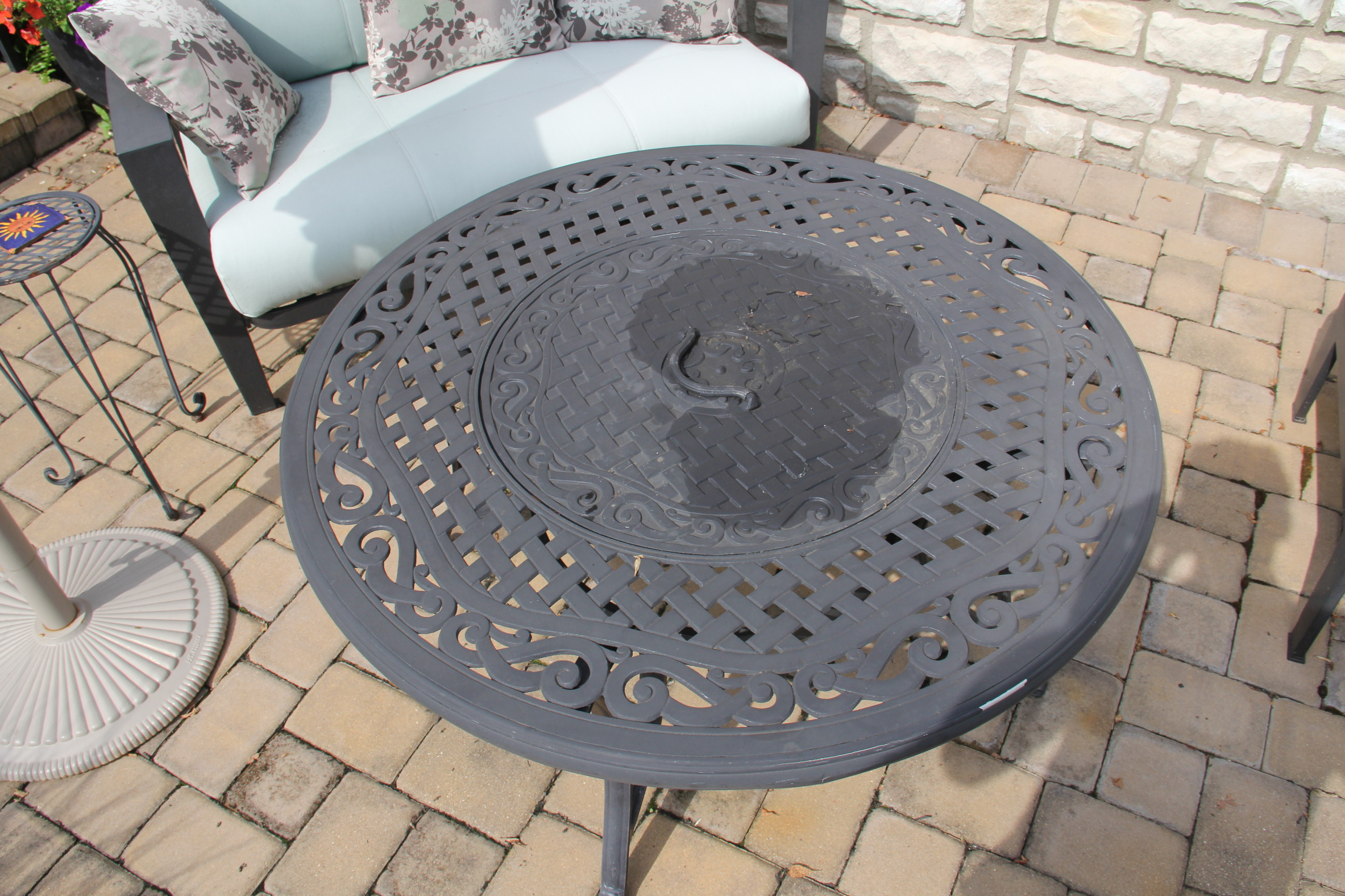 Metal Fire Pit Table