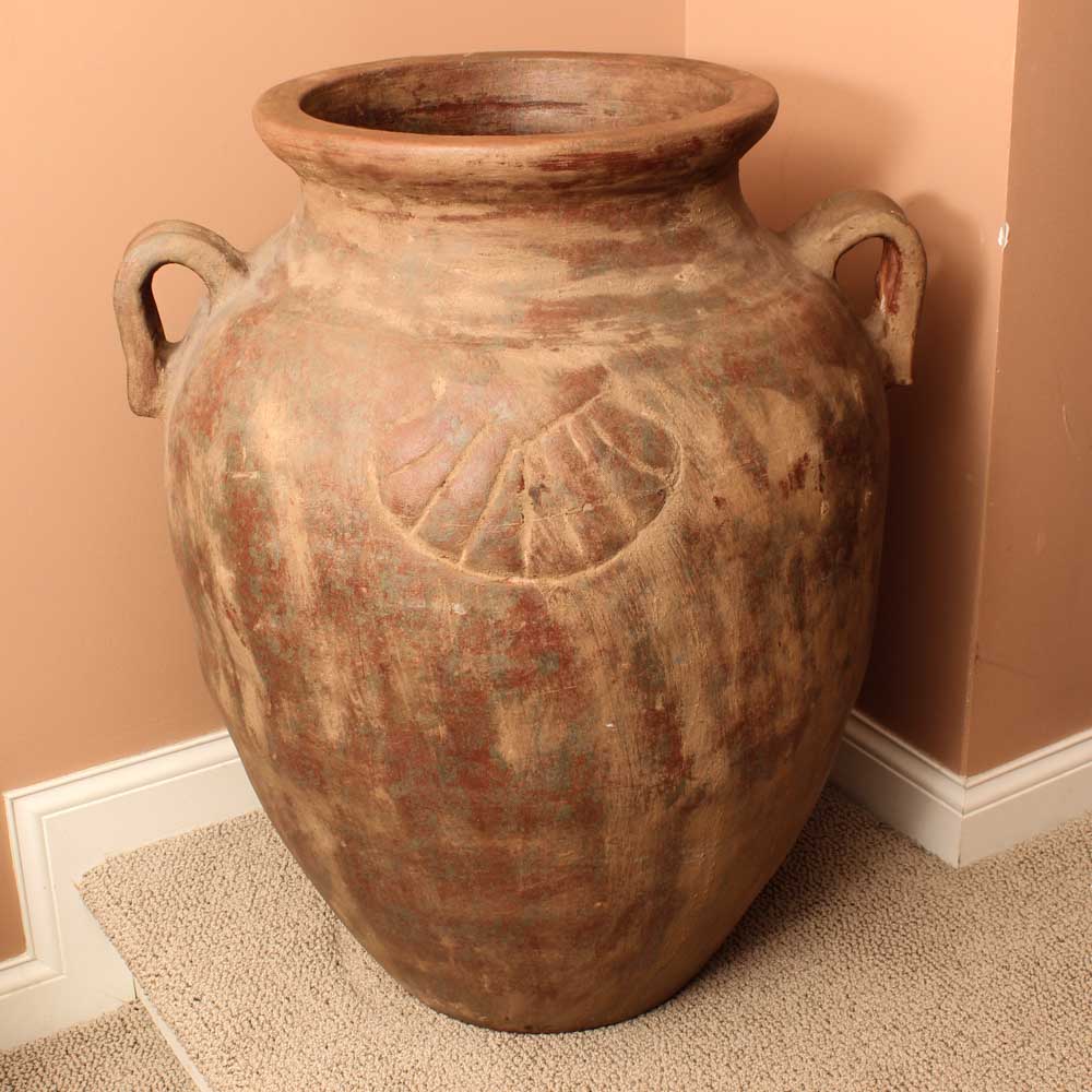 Decorative Terra Cotta Olive Pot