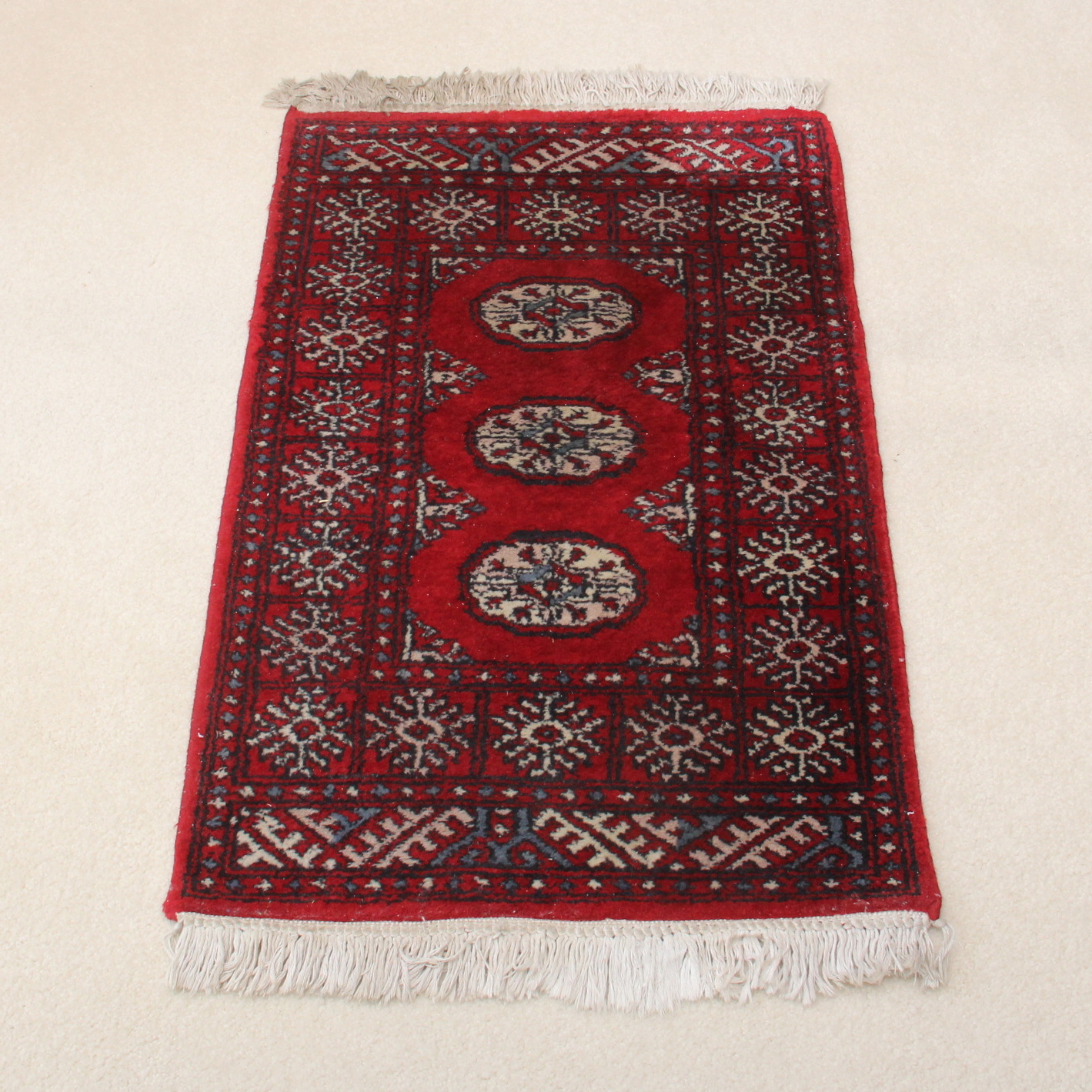Hand Woven Pakistani Bokhara Area Rug