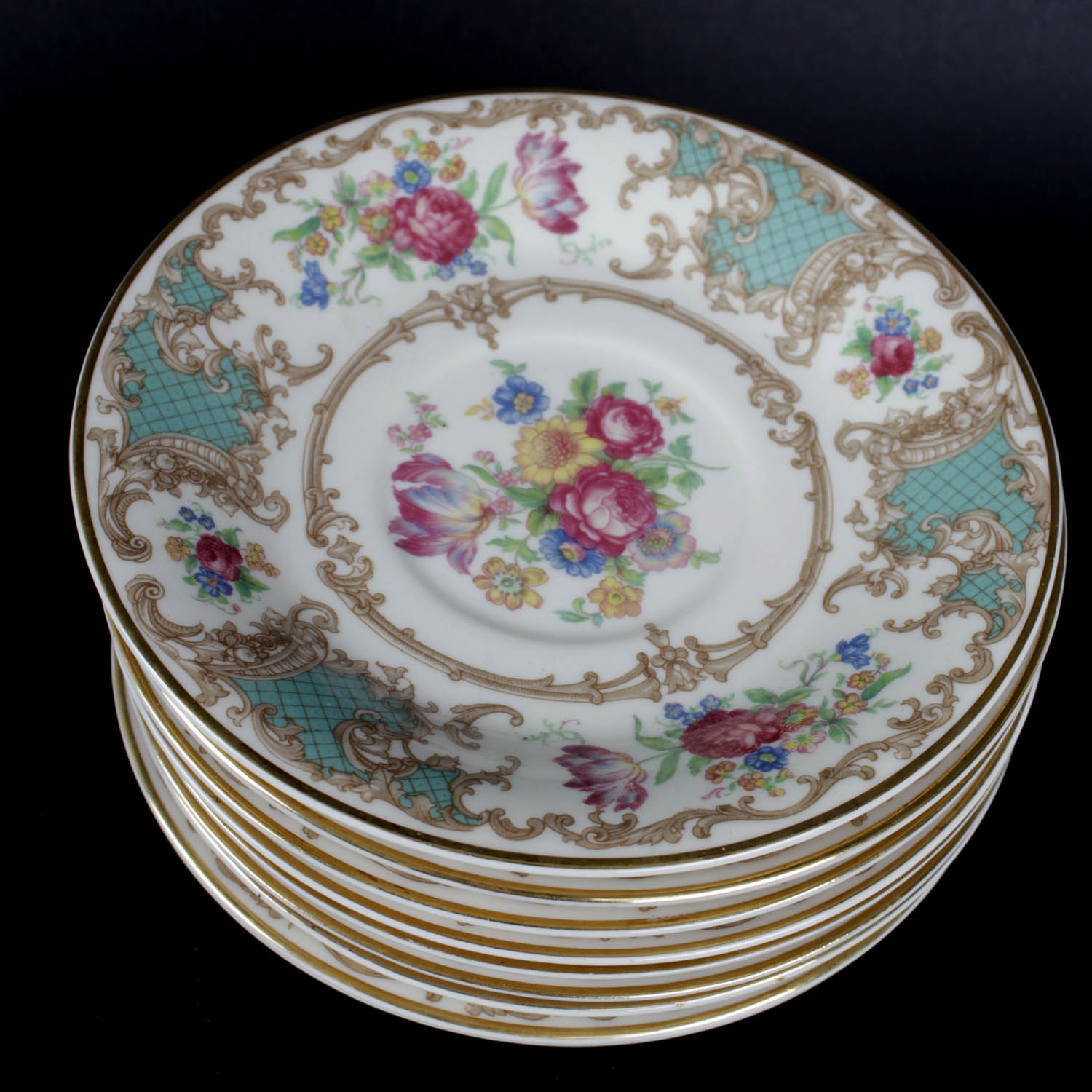 Old Ivory Syracuse "Romance Green" China Set