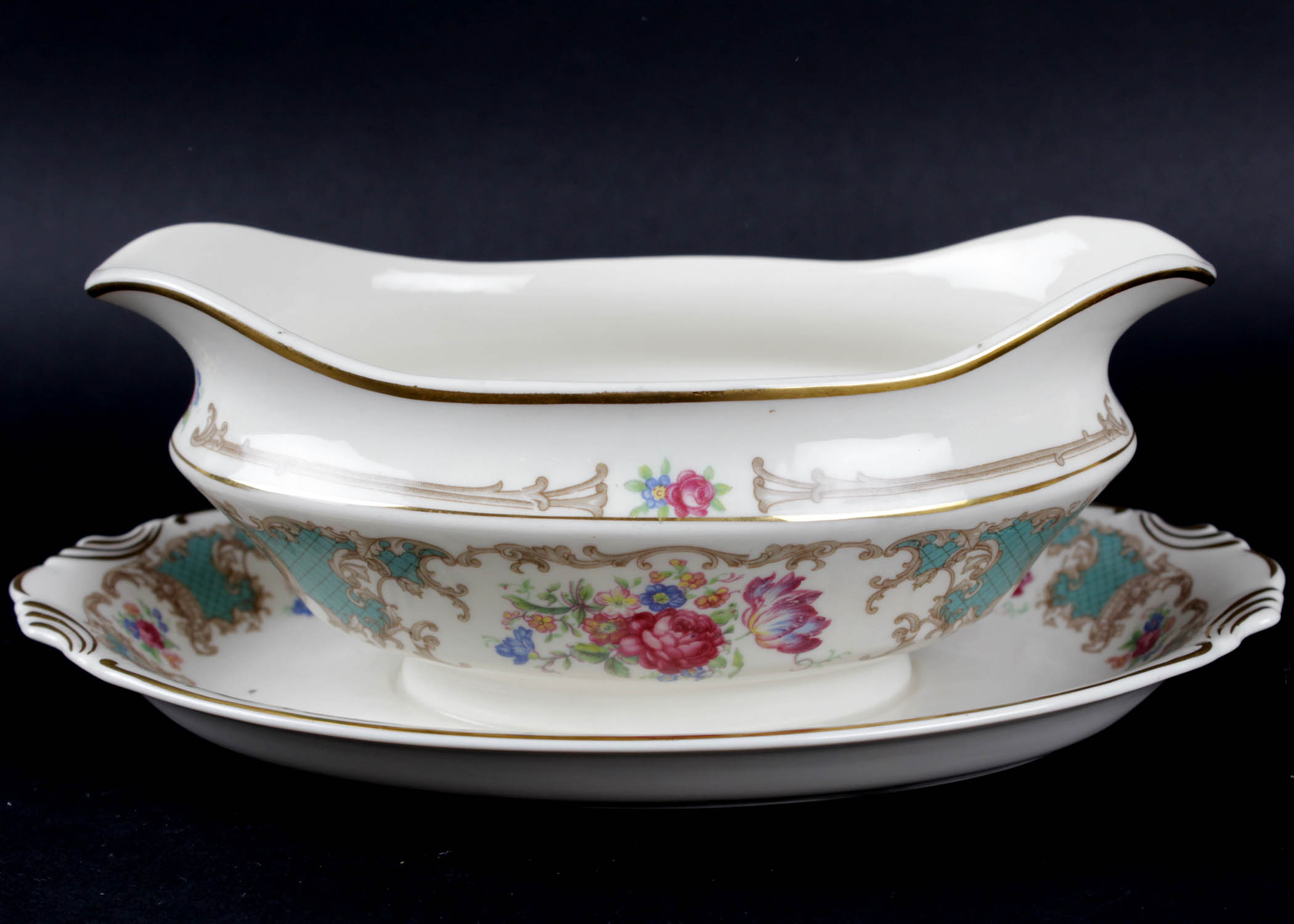 Old Ivory Syracuse "Romance Green" China Set